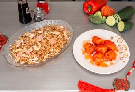 Combo Arroz Grande con 10 Croquetas de Pollo