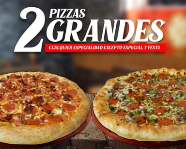 2 Pizzas Grandes Especialidad