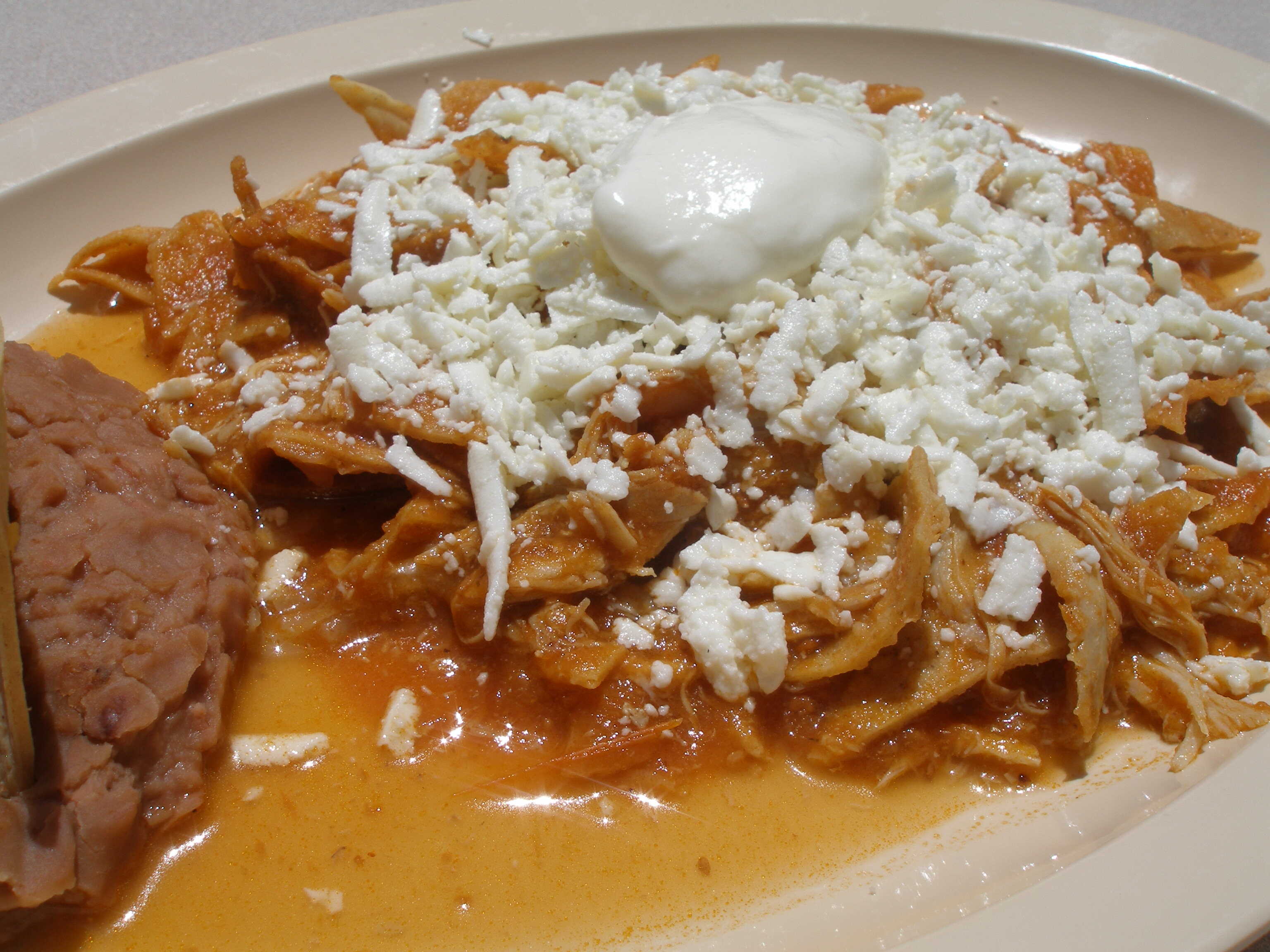 Chilaquiles con Deshebrada