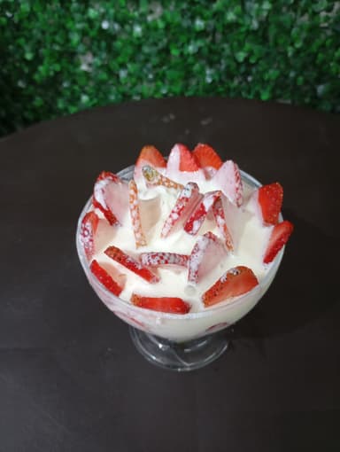 Fresas con Crema Sencilla