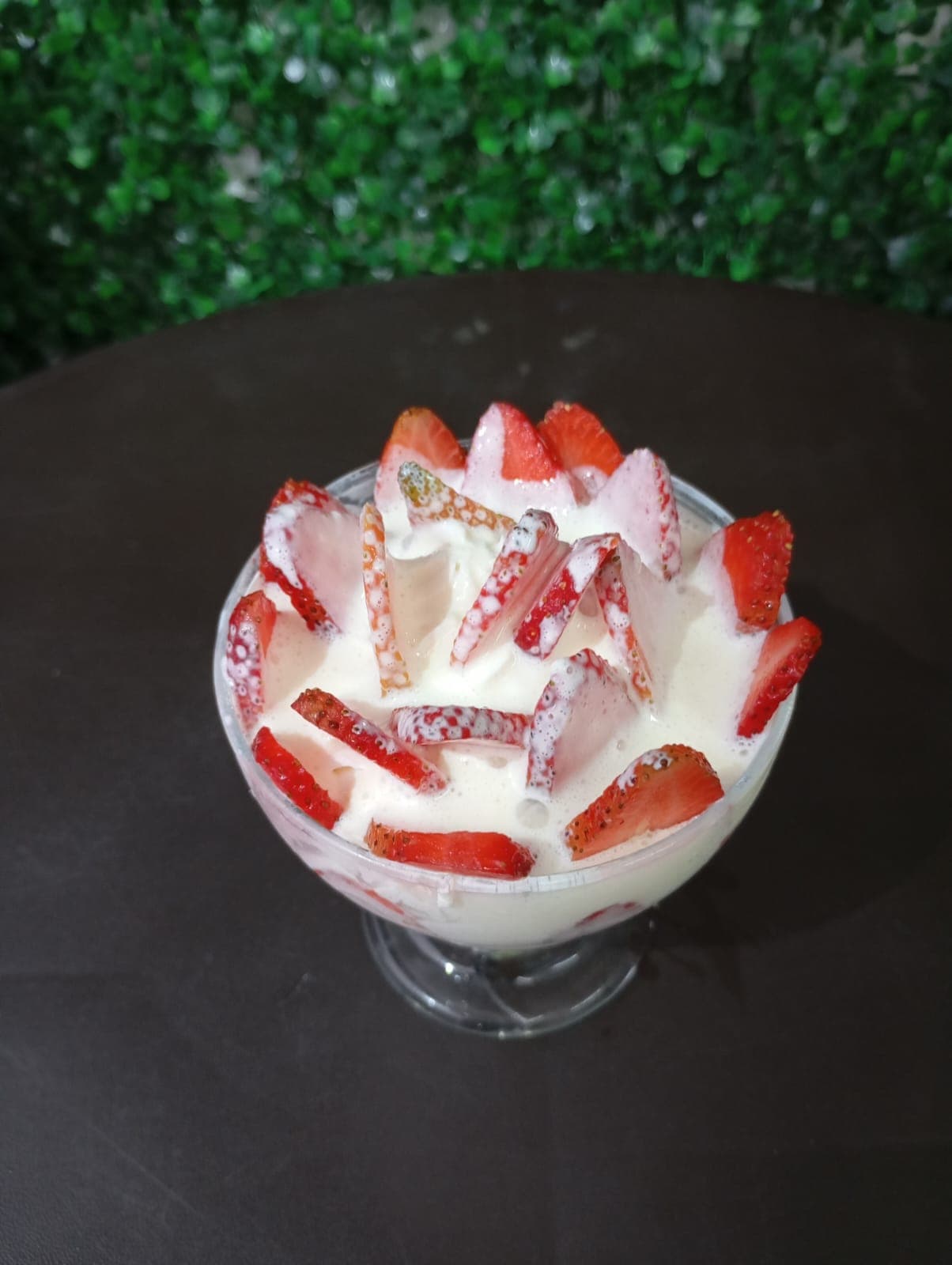 Fresas con Crema Sencilla