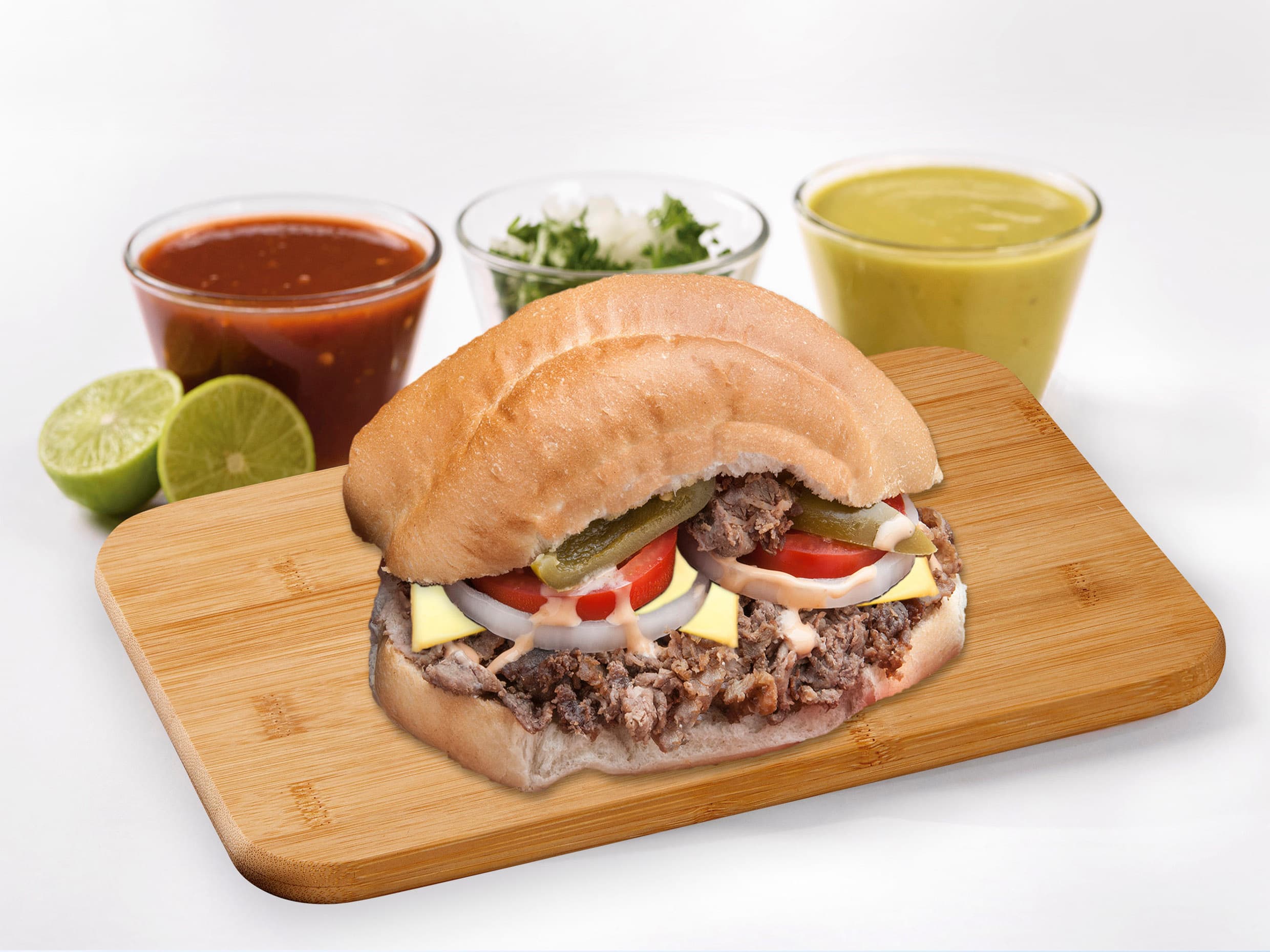 Torta de Carne Asada con Queso