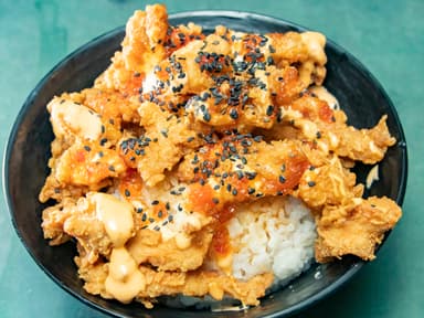 Gohan chuleta agridulce