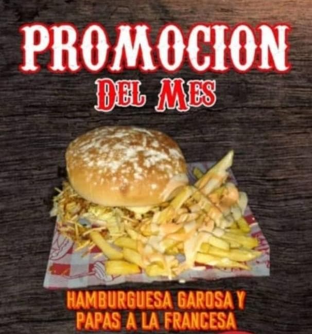 Hamburguesa Garosa +  papas