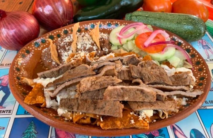 Chilaquiles con Carne