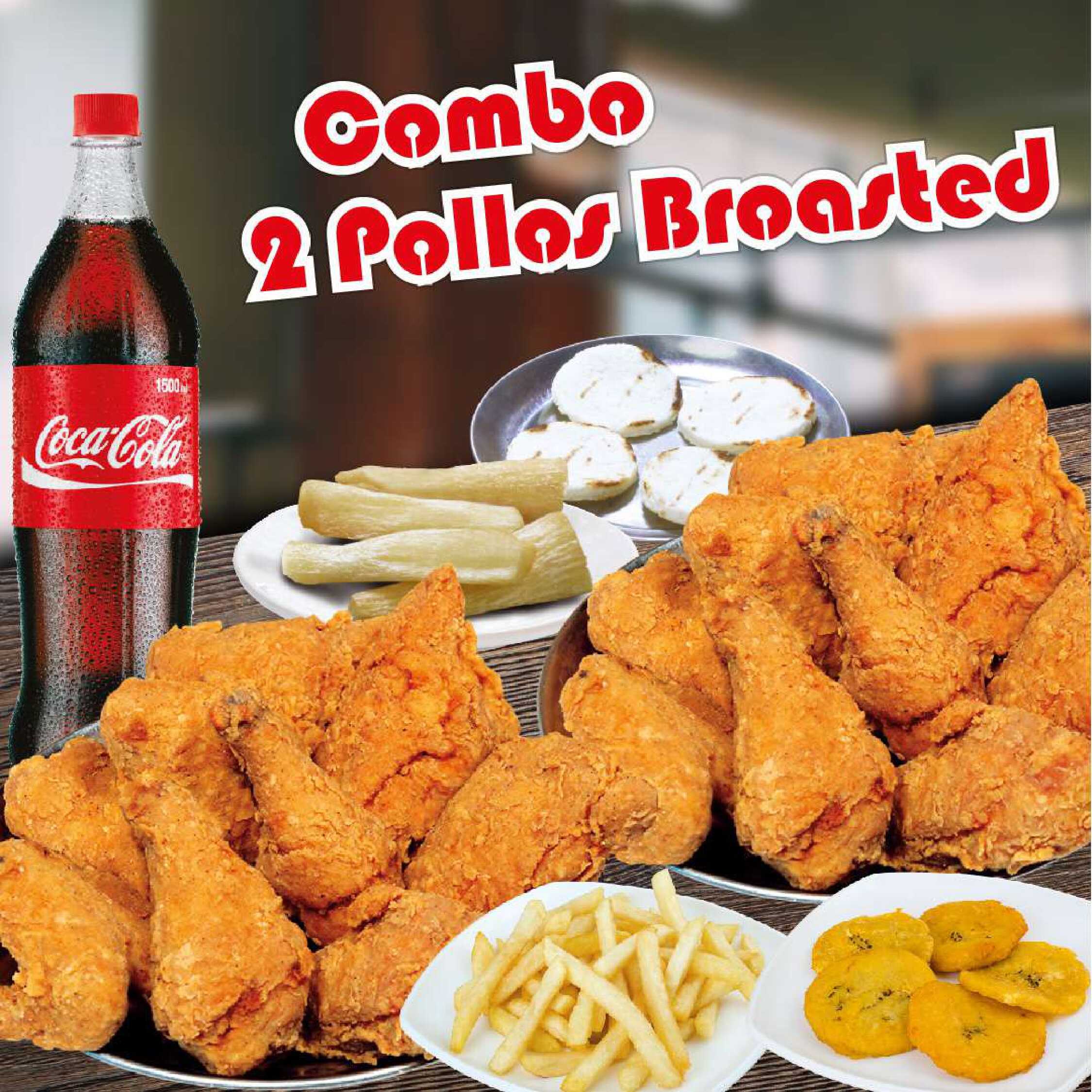 Combo 4  -  2 Bros (Gaseosa 1.5 Lt)