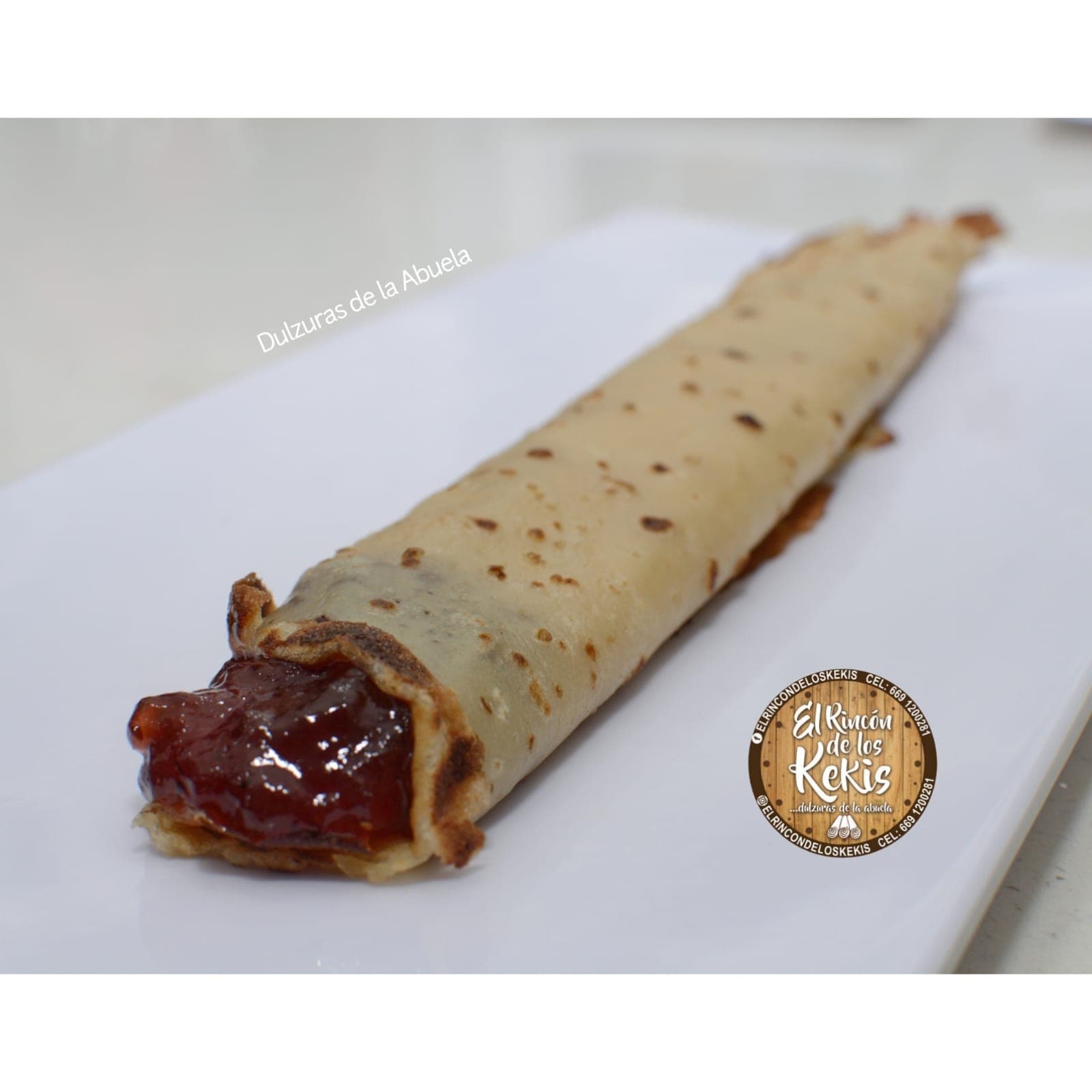 Keki con Mermelada de Fresa
