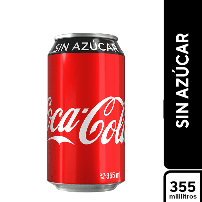 Coca cola sin azucar 355ml
