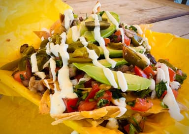 Nachos con Carne Ahumada