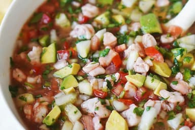 Plato Ceviche de Pescado