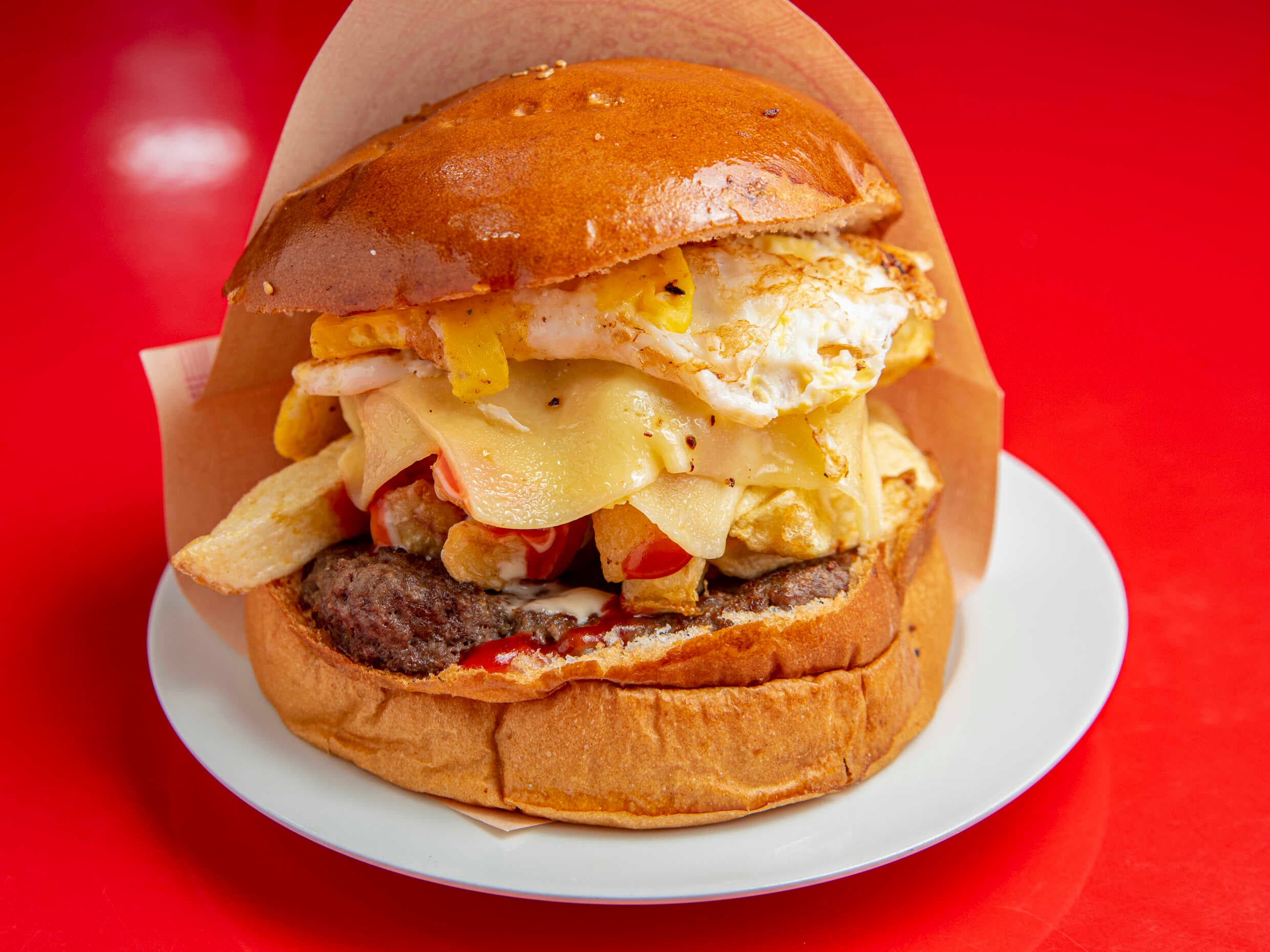 Hamburguesa de Casa Royal y Jamón