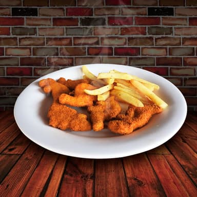 Nuggets de Pollo con Papas a la Francesa