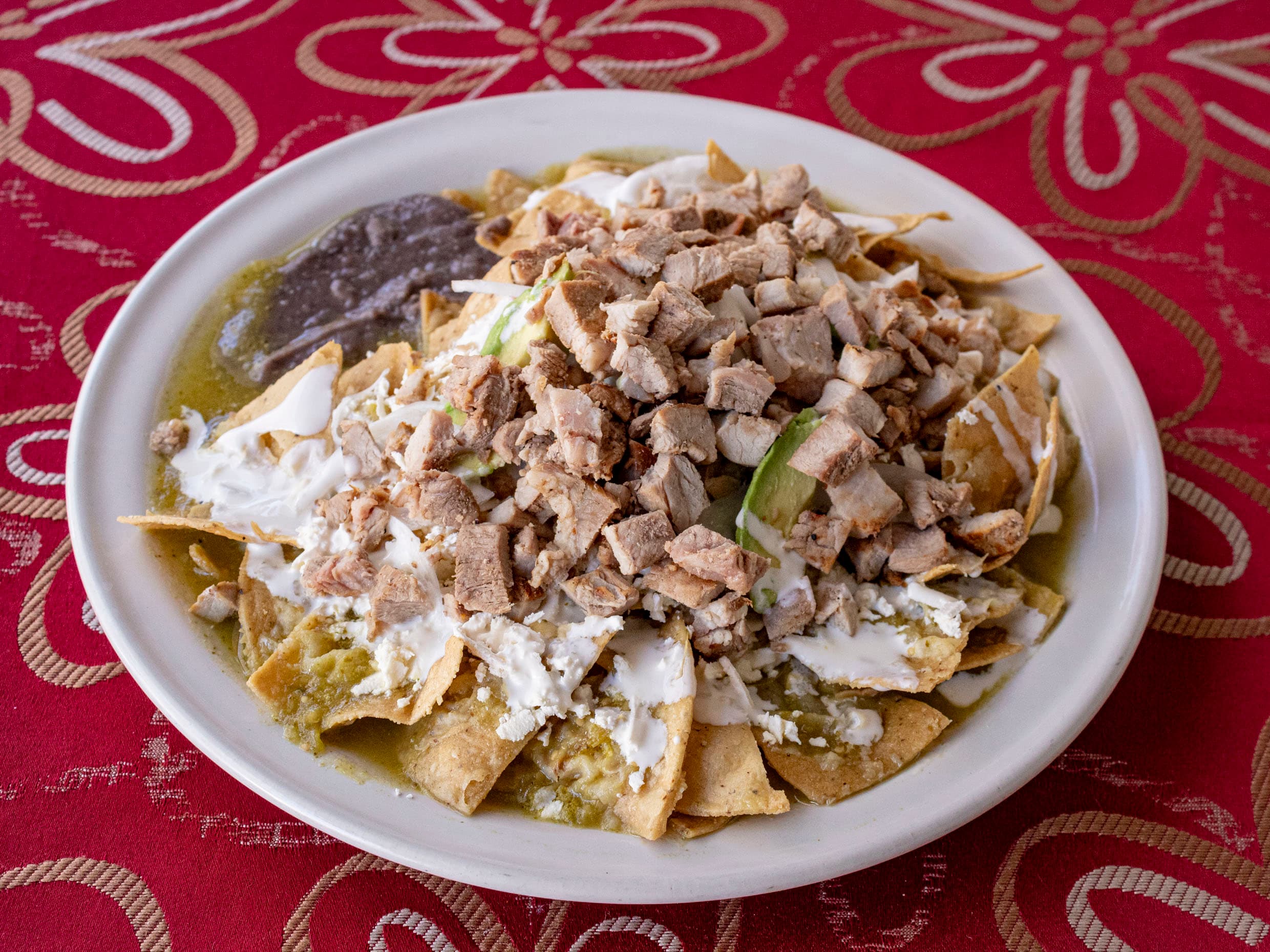 Chilaquiles Jr. con Bistec