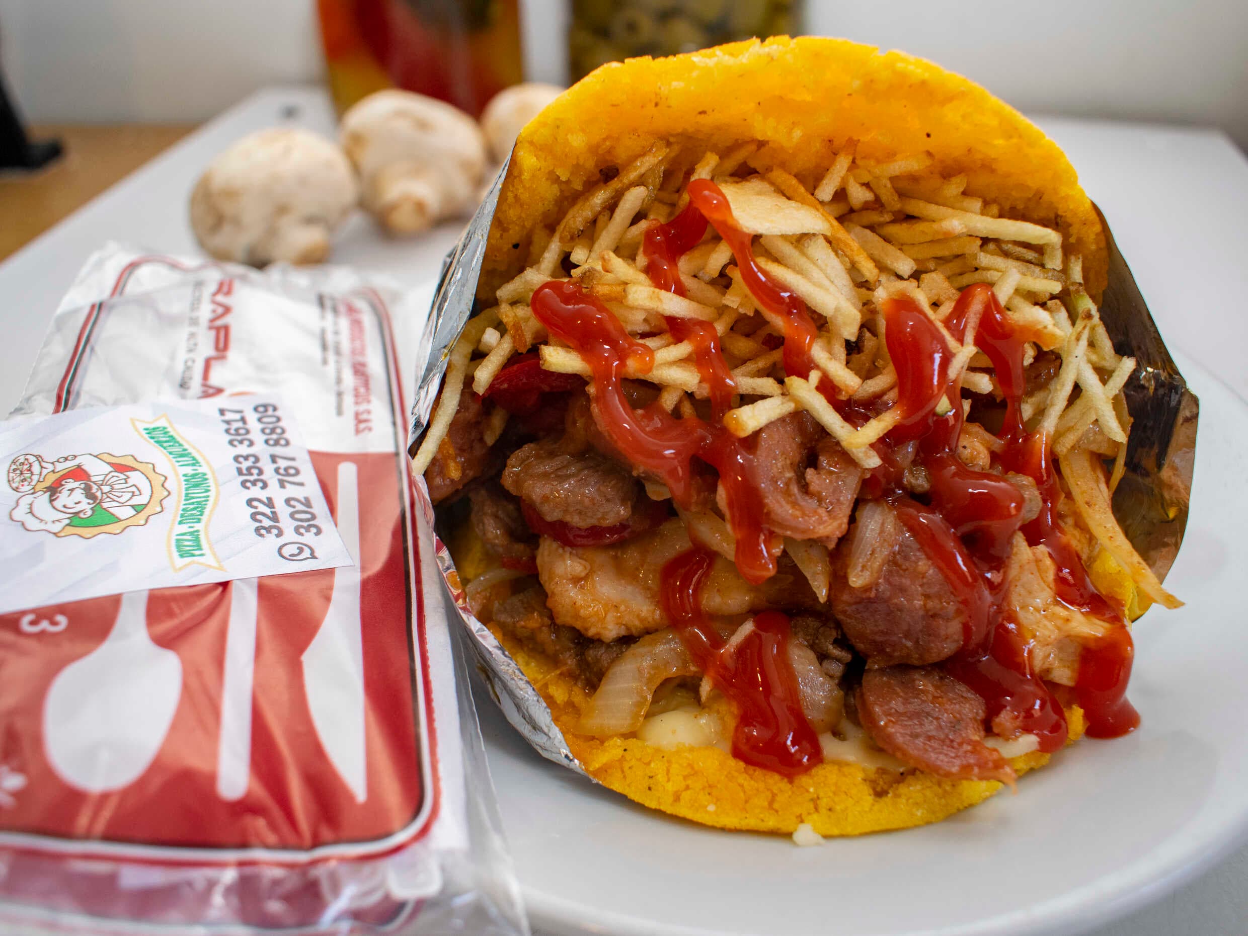arepa especial con todo