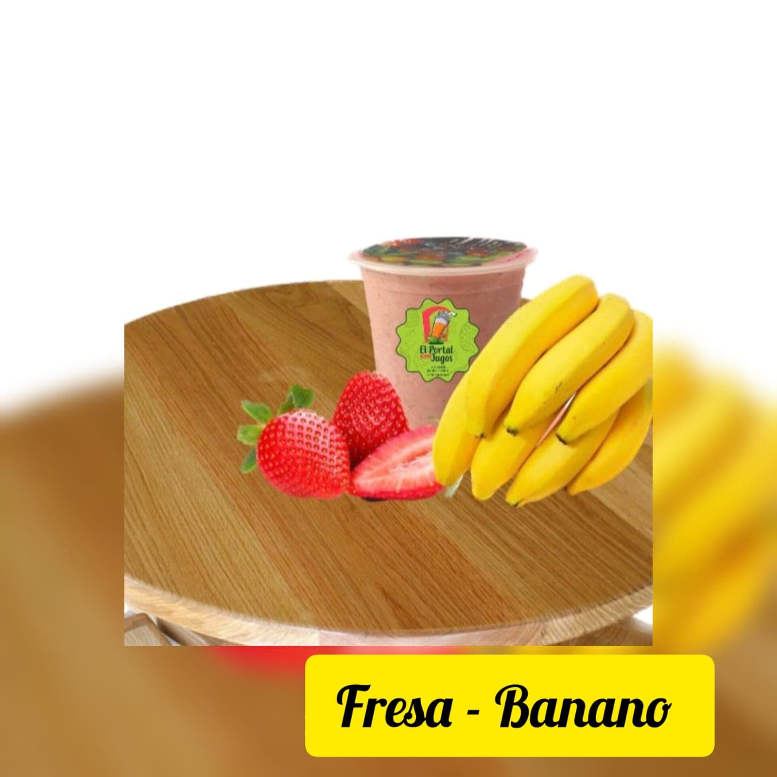Batido de Fresa y Banano