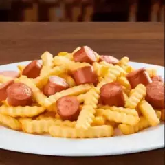 Salchipapa Frankfurter