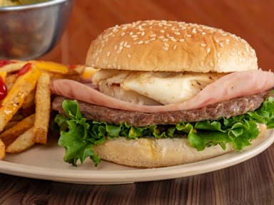 Combo Hamburguesa Hawaiana