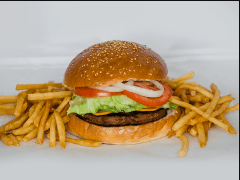 Hamburguesa Sencilla con papas