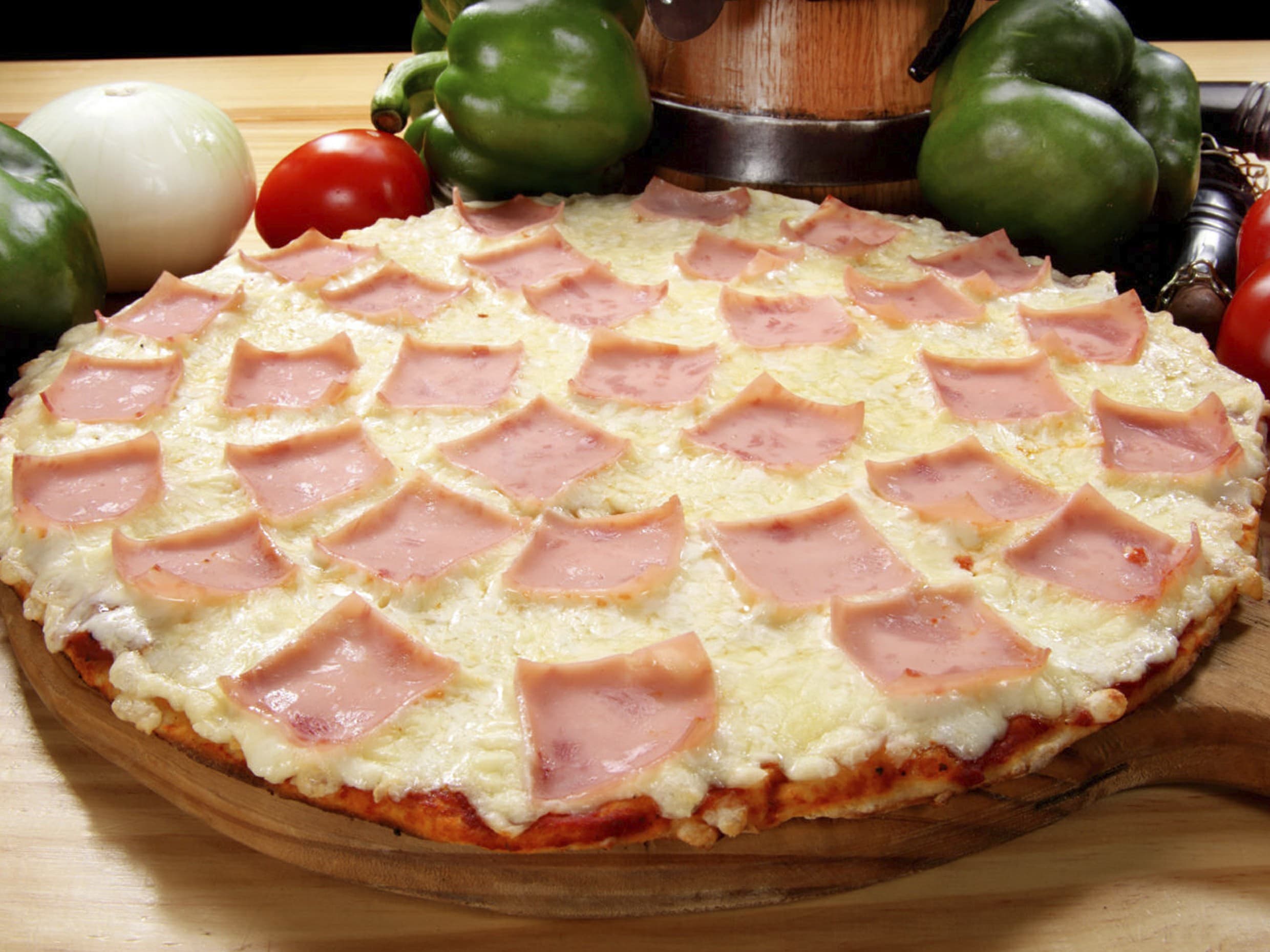 Pizza Jamón Mediana