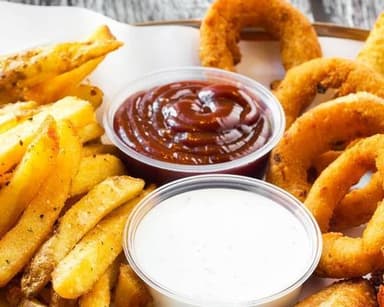 Onion Rings With French Fries