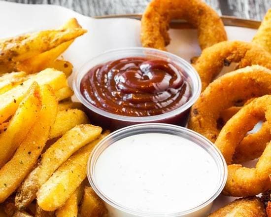 Onion Rings With French Fries