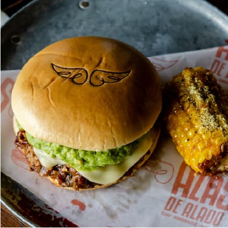 Hamburguesa de Costilla a la BBQ