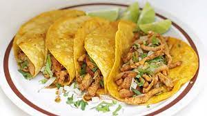 Taco de pollo.