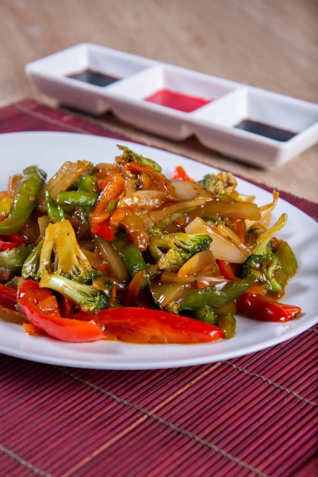 Chop Suey de Pollo y Camarones