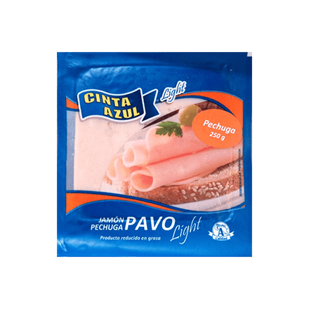 Pechuga Pavo Cinta Azul Paquete 250 g