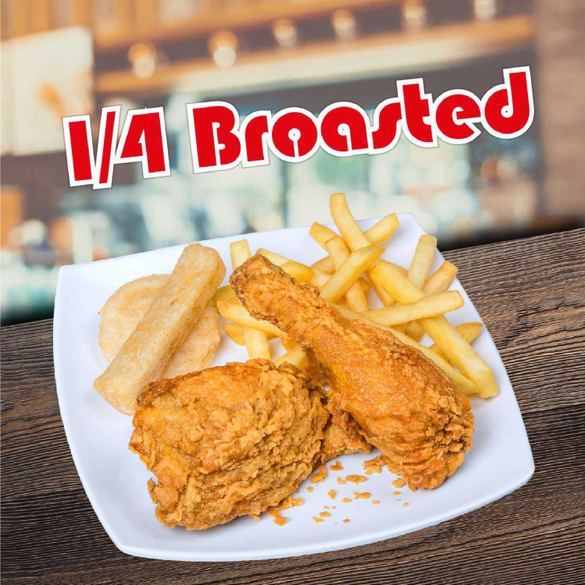 1/4  Pollo Broaster