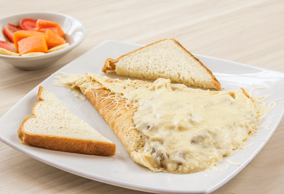 Crepe Pollo Champiñones