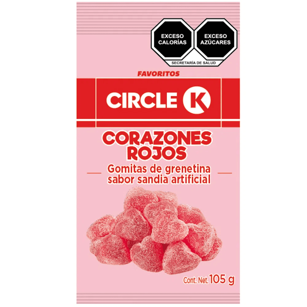 GOMITAS CORAZONES CCK 105GR