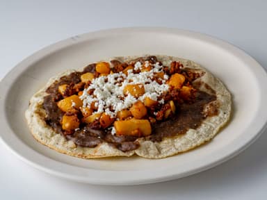 Memela de Papa con Chorizo