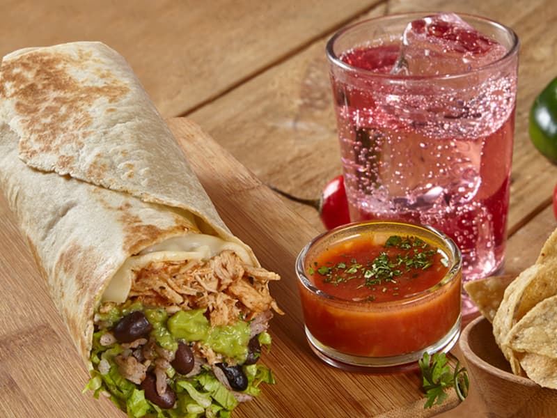 Promo Burrito de pollo + gaseosa