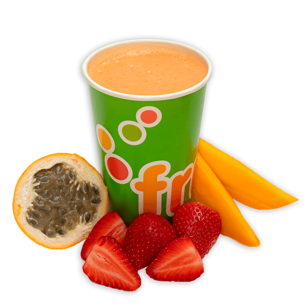 Jugo de Fresa, Granadilla y Mango Mediano 500 ml