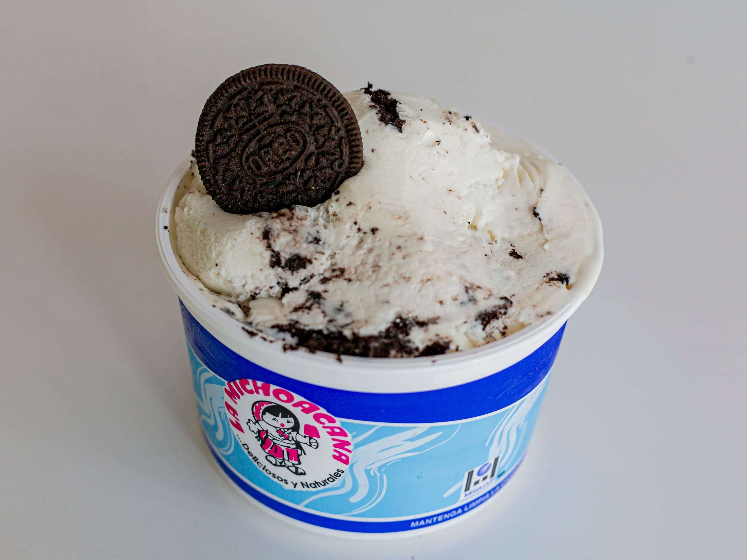 Medio Litro Helado de Cookies and Cream