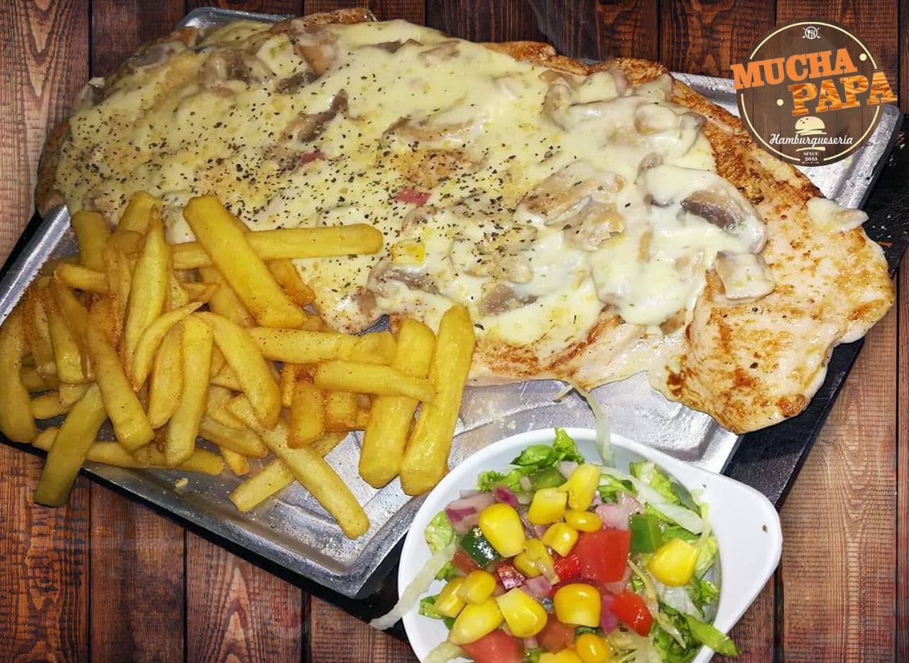Pechuga Gratinada Champiñones