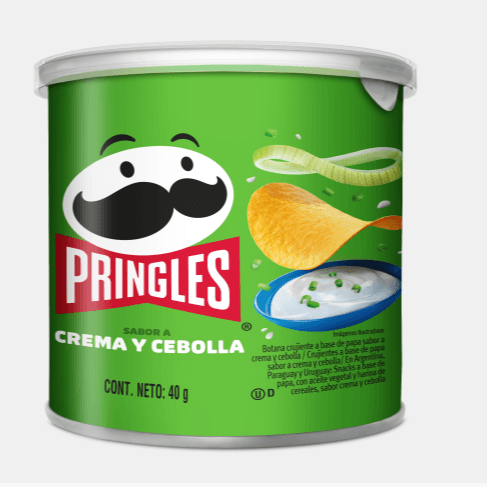 Papas Pringles Crema Cebolla Botella 40 g 6748