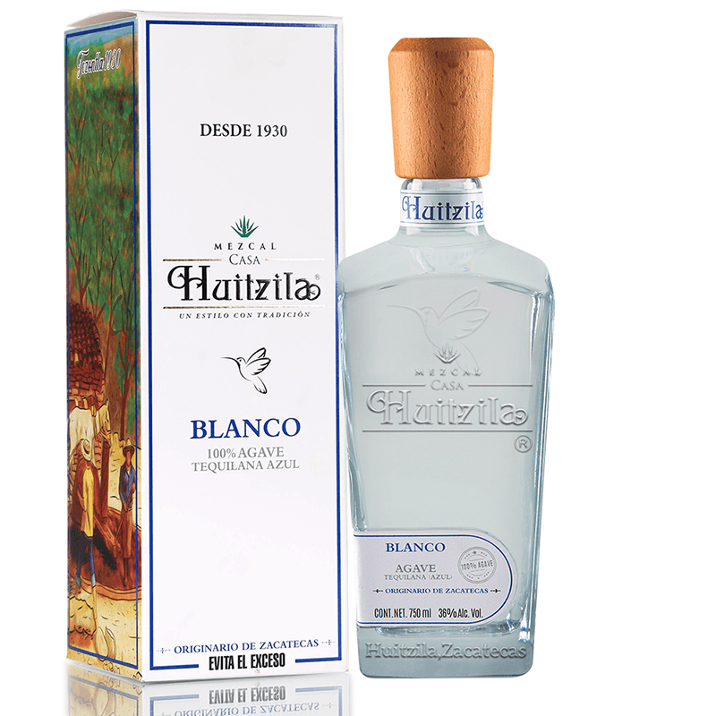Mezcal Blanco 100% Huitzila Premium 750 ml