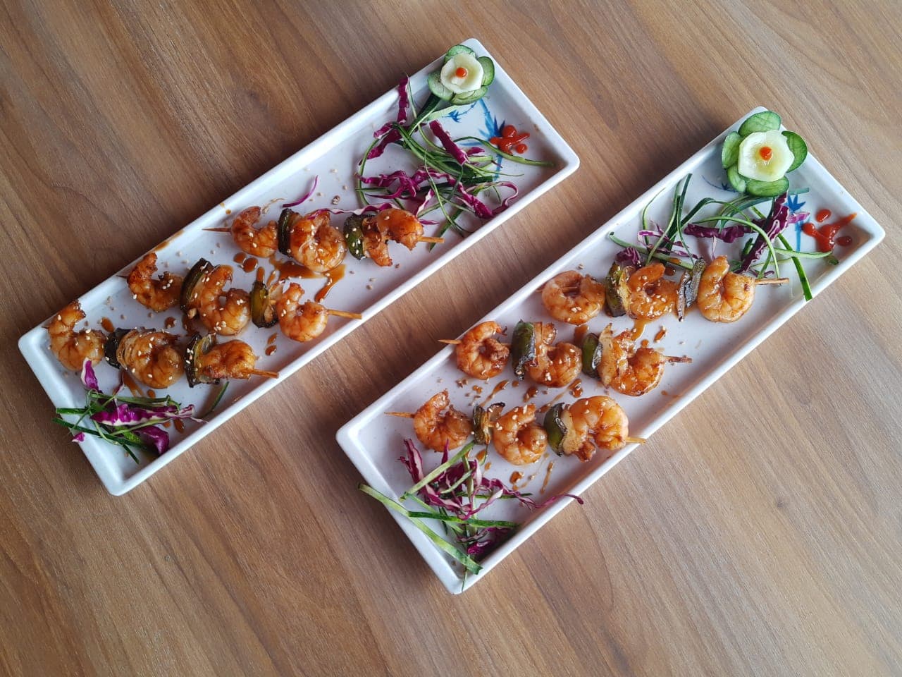 Kushiague (brochetas) Camarón