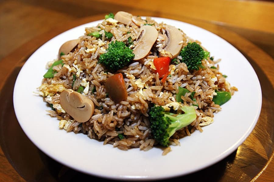 Arroz Chaufa con Champiñones
