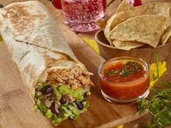 Combo Burrito pollo desmechado