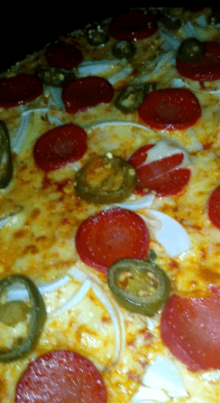 Pizza salchicha asadera