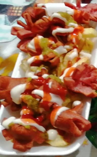 Combinado Papa más Salchipulpo Grande 450grs