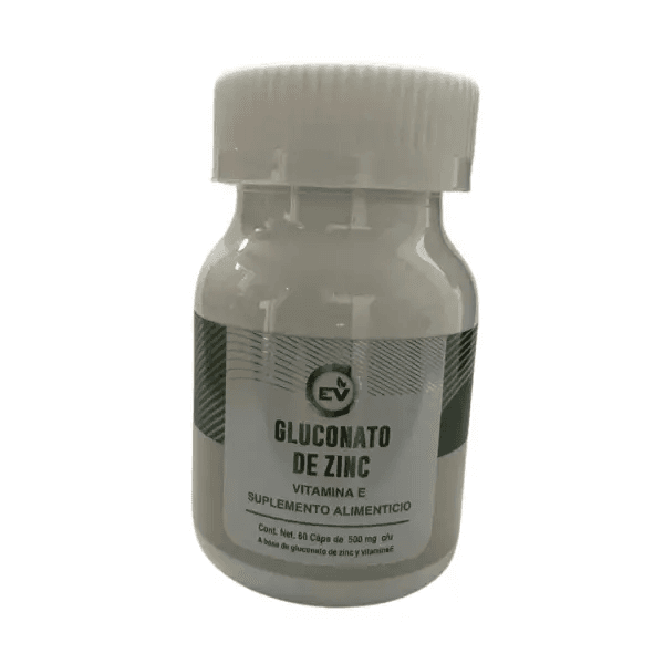 Gluconato de Zinc, Vitamina E 19.5/0.1125mg/500 mg