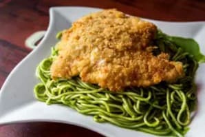 Spaghetti al Pesto con Pechuga