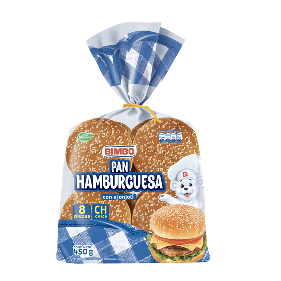 Pan Para Hamburguesas Bimbo 450 g 0202