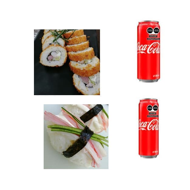 Combo Coca Cola Philadelphia Empanizado y Nigiri
