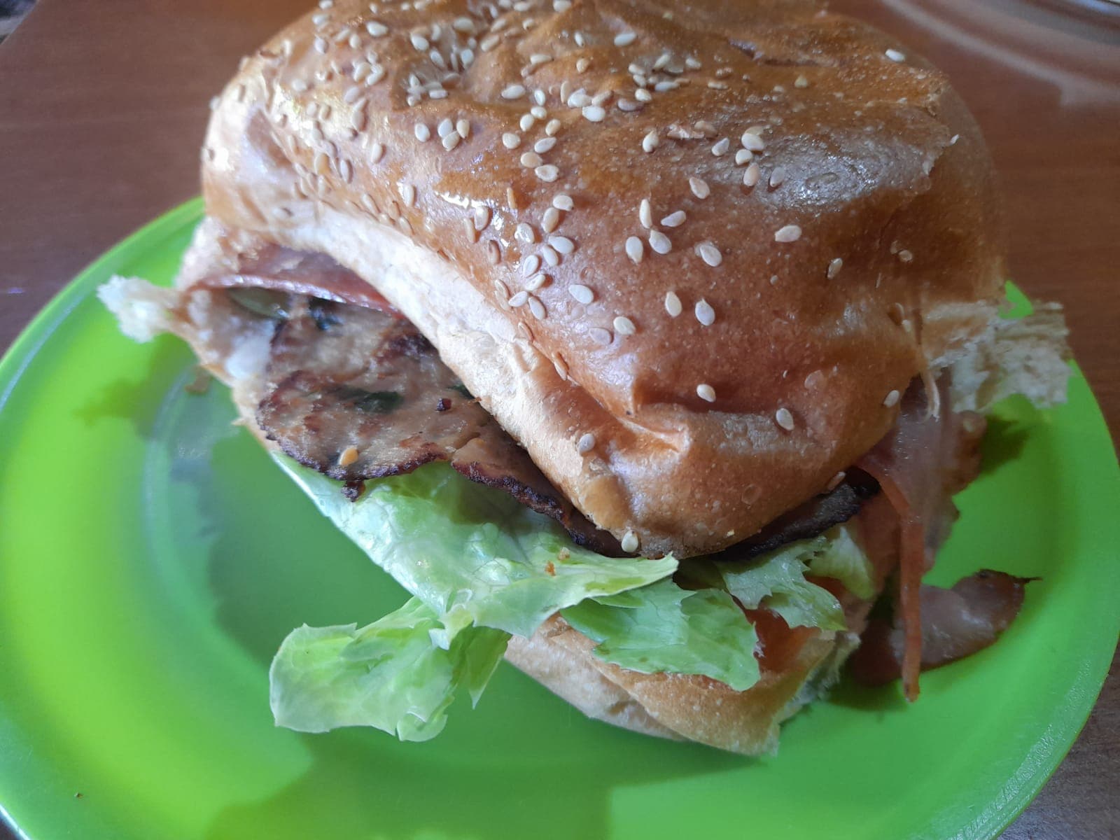 Hamburguesa con Queso y Tocino