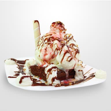 Brownie con Helado